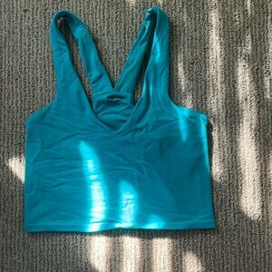 Aqua blue Alo tank top